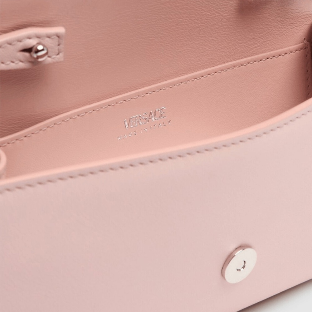 Versace Dusty Pink Medusa '95 Leather Wallet - Picture 3 of 6